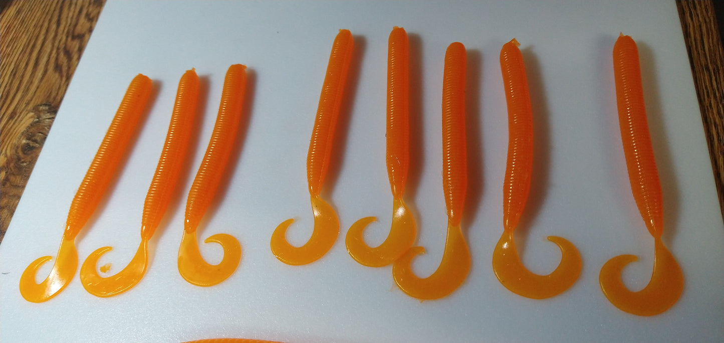 4" Curly Tail Grub Worm