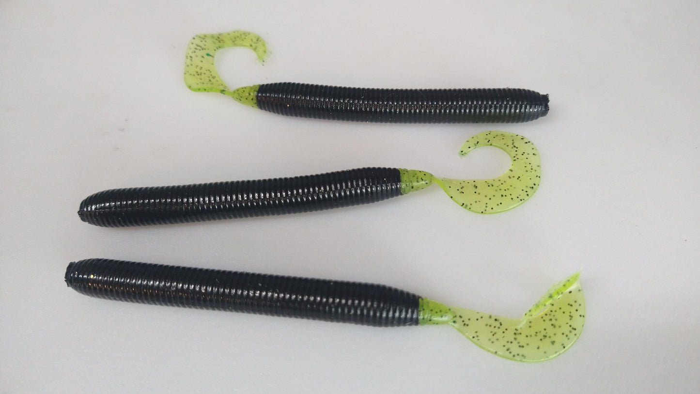 4" Curly Tail Grub Worm