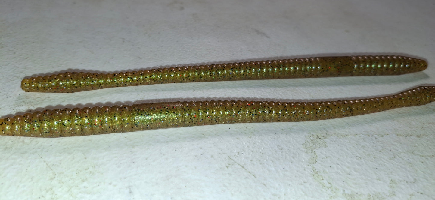 7.25" Straightworm Custom Green