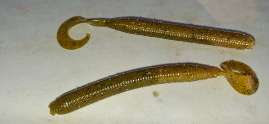 4" Curly Tail Grub Worms The Green Pumpkin