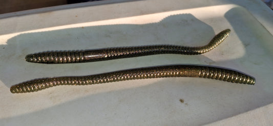 7.25" Straightworms Custom Chameleon Green